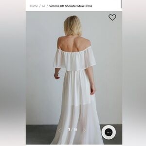 Victoria Baltic born off the shoulder maxi dress